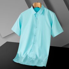 京安嚞系列 冰丝短袖衬衫 夏季纯色立领 多色可选
