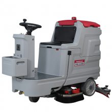 粮油食品仓库车间拖地机 品斯顿XJ660自动双刷驾驶式洗地机