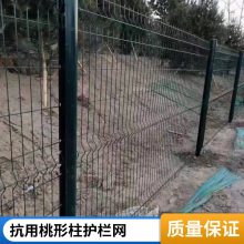 三角折弯桃形柱护栏网 园林绿化小区圈地铁丝网 不易生锈