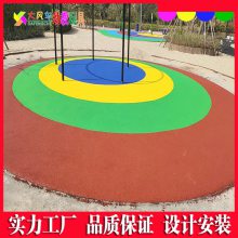 广西南宁直供公园景区防滑EPDM橡胶颗粒运动跑道地垫