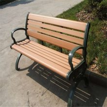 户外公园休闲椅 防腐木铸铁广场座椅 结实可定制