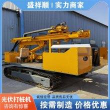 液压工程螺旋钻机 岩石风化石成孔钻孔机 多功能光伏打桩机