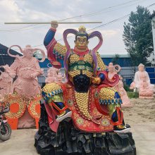 孙悟空 齐天大圣 彩绘美猴王 斗战胜佛雕像 寺庙佛像摆件