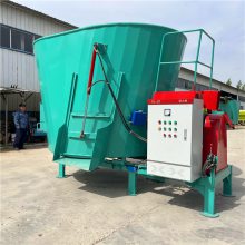 奶牛场秸秆草料粉碎搅拌机 青贮草捆揉搓拌料机 12方拌草机