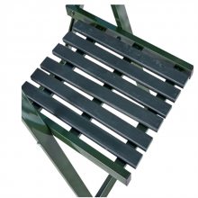 户外会议训练椅 便携式折叠野战钢木椅