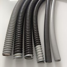长盛丰源供应 高压开关 灰色包塑波纹软管 加厚防腐PVC包覆金属软管