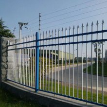 喜振厂区蓝色方管锌钢护栏 三梁1.2米乘3米 支持定制