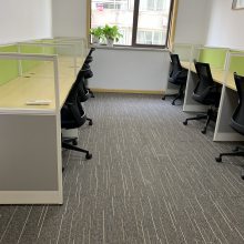 杭州方块地毯办公室地垫丙纶尼龙PVC底防火毯写字楼500*500 可安装