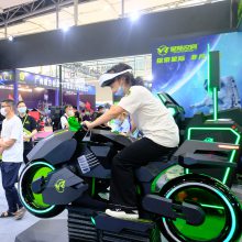 vr游戏设备一套体感VR摩托车骑行大型商场景区儿童游乐场源头工厂