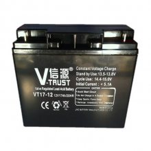 信源蓄电池VT17-12 12V17AH阀控式密封铅酸蓄电池 UPS/EPS电源配套