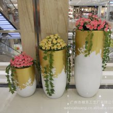 室内外玻璃钢彩绘装饰花箱花钵 重庆戈雅雕塑
