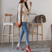 藝素國際棉服尾貨 東北女裝折扣批發(fā)市場尾貨淺藍色連衣裙