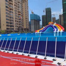 超大型不锈钢支架游泳池 移动拆装式支架水池 水上乐园用的支架泳池价位