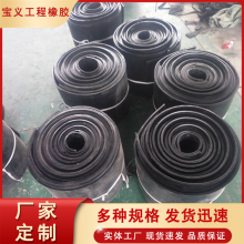 桥梁651中埋外贴式橡胶止水带定制 水闸p型遇水膨胀钢边式止水条