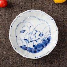 日式餐具小盘子 主题餐厅碟子菜盘 家用青花陶瓷餐盘深盘