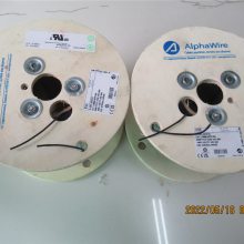 美国alpha线缆 3芯 2254/3 SL001透明聚酯薄膜 22AWG 裸铜绕包屏蔽电缆