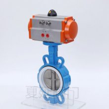 气动四氟对夹式蝶阀 D671F-16Q 进口***气动蝶阀
