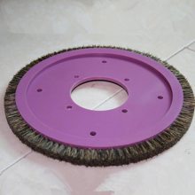 毛刷钢丝毛刷 定型机压边轮纺织机印染机轮 猪鬃尼龙丝铝合金圆盘
