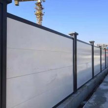 广州市政工程增城项目建设围挡 2米/2.5米高优化板钢结构围蔽板