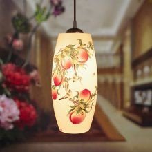 中式 陶瓷灯具景德镇吊灯中式复古陶瓷吸顶灯 LED灯具