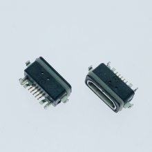 MICRO 7Pin母座 防水IPX7 锌合金 带双耳螺丝孔 防水母头