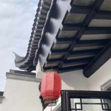 仿古建钢结构铝构装饰公司施工队 铝代木厂家 古韵 c014