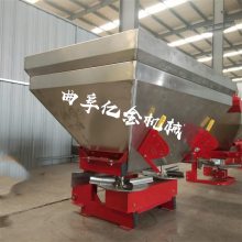 大型拖拉机后置撒肥机 农用多功能圆桶扬肥施肥机 一吨容量不锈钢洒肥机