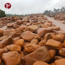 吨位黄蜡石产地 假山流水黄蜡石园林景观石 刻字黄蜡石加工