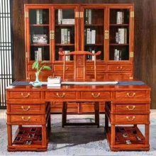 合肥红木家具刺猬紫檀办公桌写字台厂家格