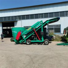 自动传草料用青贮取料机 可移动养殖电动装料车 青贮取料机 大臂可抬高
