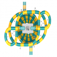 明投 水上大喇叭水上乐园游乐设备 造型奇特耀眼