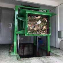 乡镇旧垃圾站改造 10立方四柱垂直垃圾压缩机 翻转式垃圾压缩挤压设备