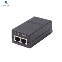 RISUNIC 24W 桌面式PoE电源适配器千兆PoE供电模块厂家直销