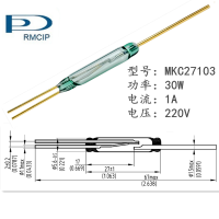 现货低价供应俄罗斯常开常闭三脚转换型磁簧管 MKC27103干簧管