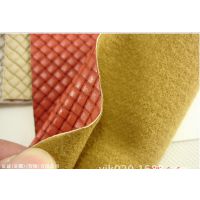 厂家直销 PU双色斜纹小编织纹毛底皮料 新款沙发鞋材女士箱包面料