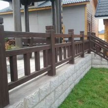 郑州天艺模具厂供应浙江杭州市水泥仿木护栏 嘉宁市水泥仿木栏杆