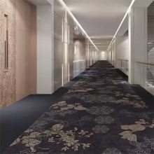 郑州酒店客房加厚长毛地毯 酒店宾馆印花满铺地毯50×50拼块