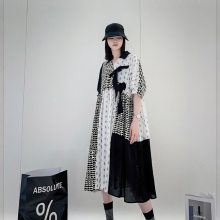 马可未24夏品牌折扣女装专柜撤柜货源 欧美设计大版连衣裙上衣