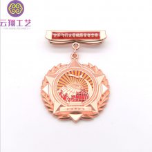 广州会议纪念章定做 企业员工礼品奖章 合金立体摆件设计制作