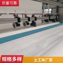 150g白色长丝土工布 200g灰色黑色绿色聚酯无纺布过滤养护工程布