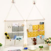 小清新多层布艺门后收纳挂袋 衣柜悬挂式收纳袋宿舍杂物收纳挂兜