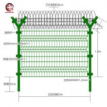 韶华 边境防护安全围网 隔离区钢性网墙 铁路安全隔离栅栏生产厂家