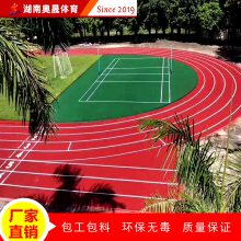钦州钦北区学校塑胶跑道设计 田径场混合型塑胶跑道报价及塑胶跑道铺装施工工艺