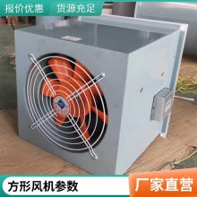 方形壁式轴流风机参数 玻璃钢方型风机 防爆轴流风机风量