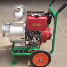 电启动大功率柴油机水泵农用喷灌滴灌3寸双叶轮高扬程压井泵