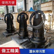 现货质保 WQ125-130-15-11KW大流量潜水泵 污水泵 QW潜污泵