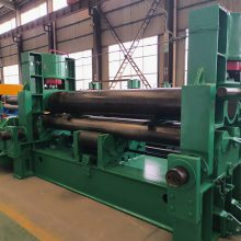 油壓驅(qū)動(dòng)數(shù)控卷圓機(jī) 二手卷板機(jī)運(yùn)行穩(wěn)定 25x2500plc電器滾筒機(jī)