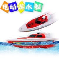 新款电动船快艇儿童洗澡泳池戏水儿童电动玩具船夏天热卖