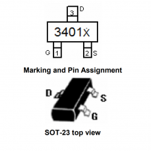NCE3401 SOT-23 ½NCE Pǿ͹MOSFET