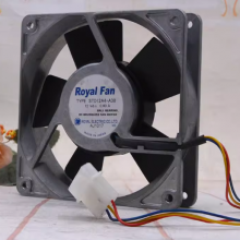 RoyalFan 12V0.40A STD12A4-A38 12025 电梯变频器金属耐高温风扇